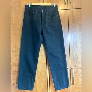 MUJI Men’s Black Jeans 31x28, Slim Fit